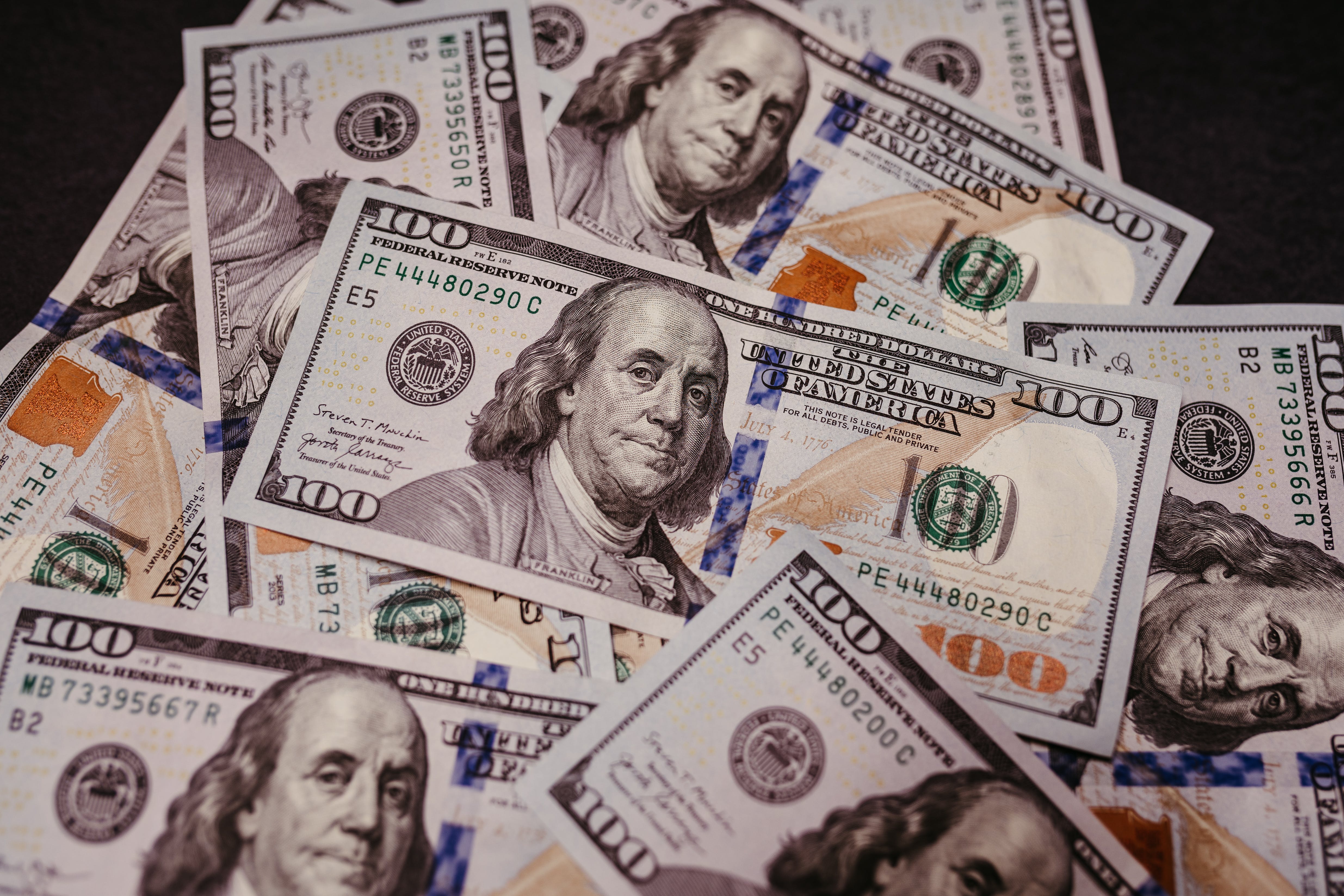$100 bills.