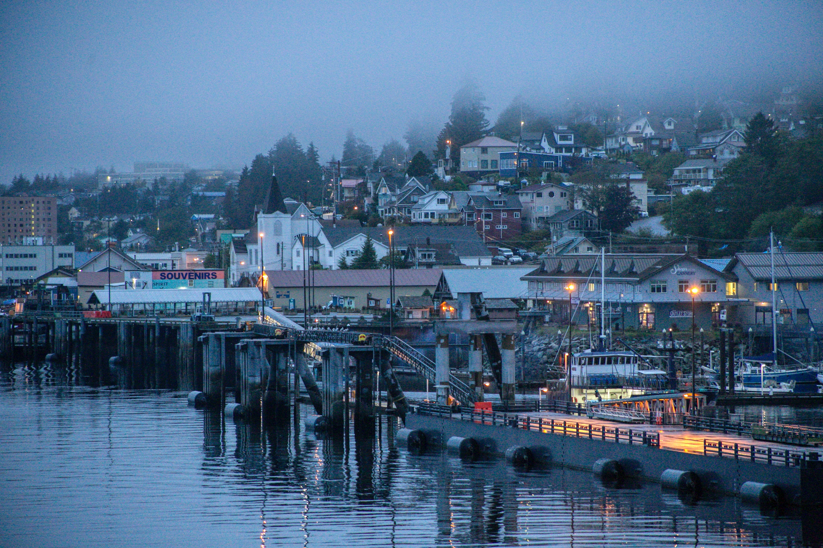 Image of Ketchikan waterfront in Alaska.