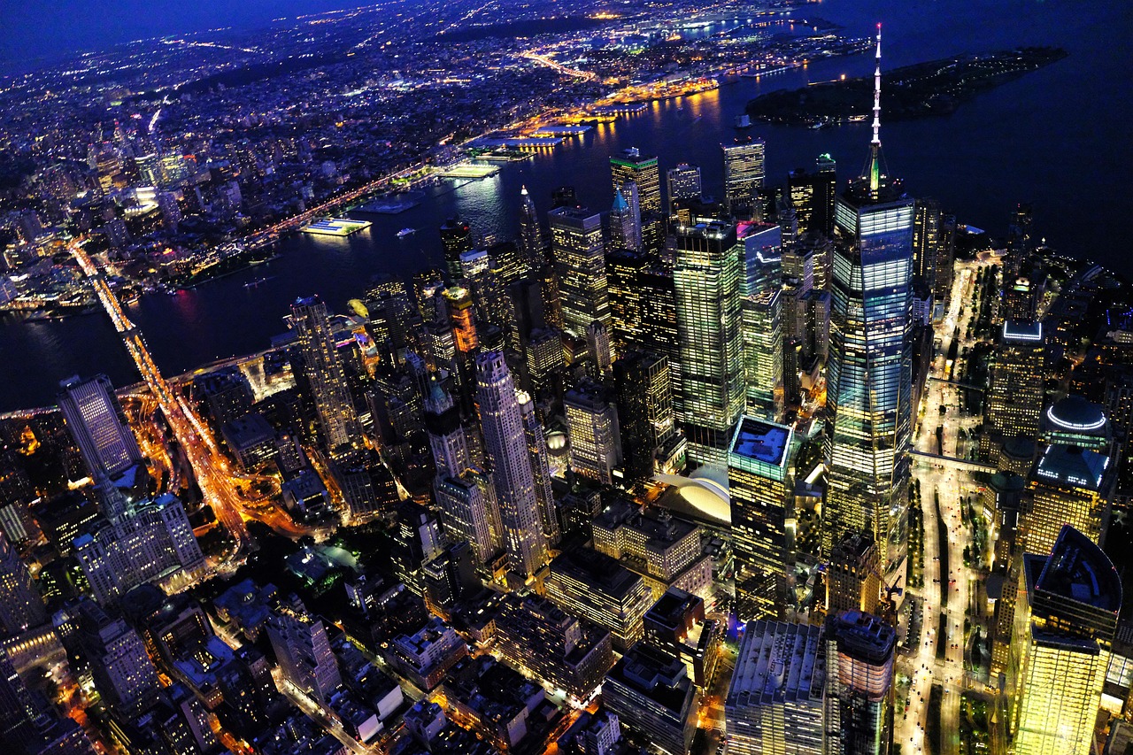 NYC Skyline at night.