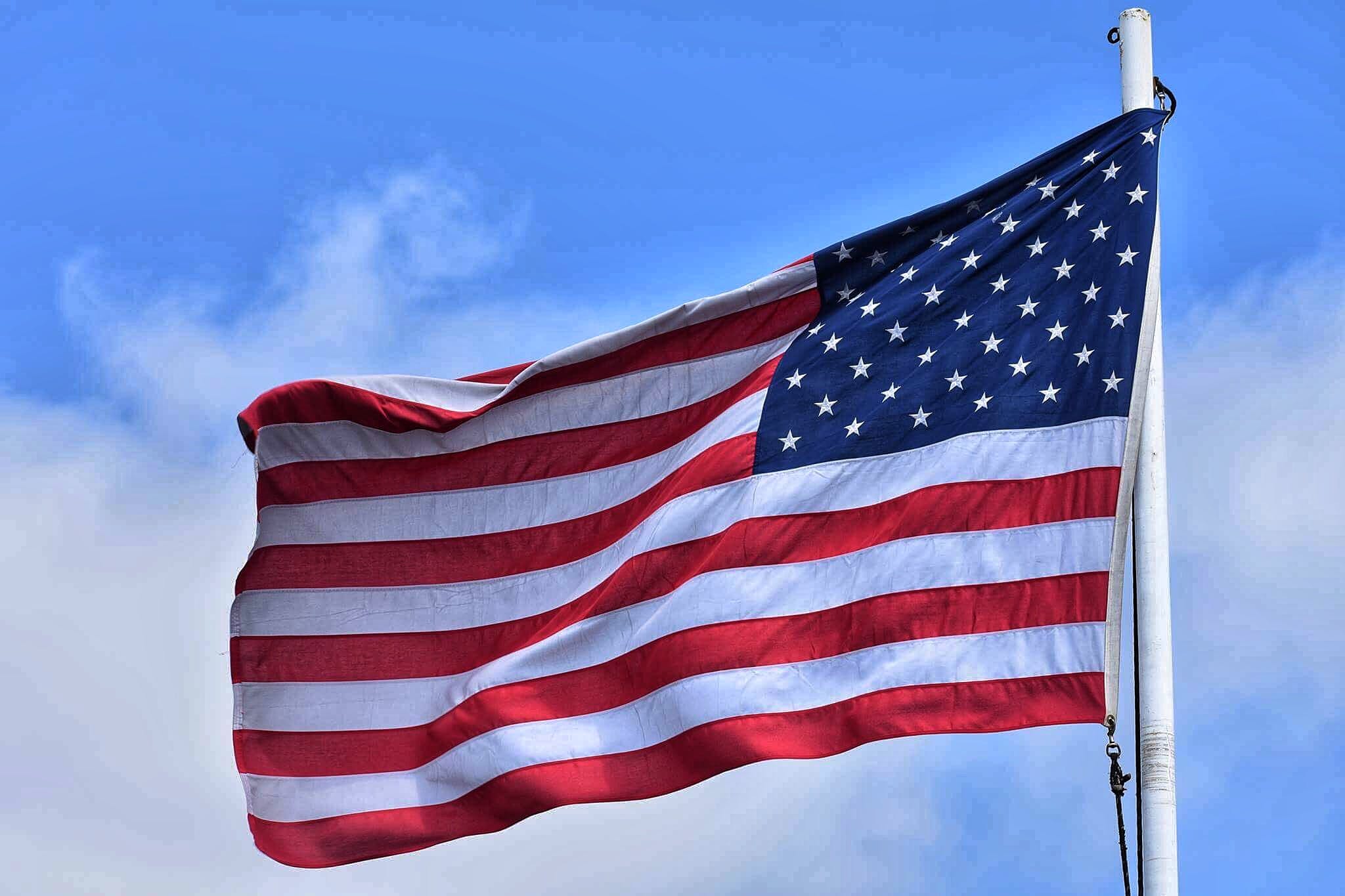 American flag.