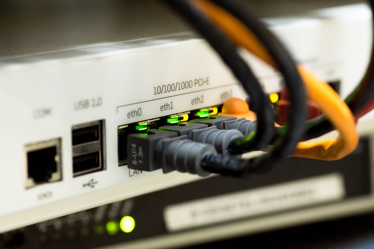 Ethernet cables.
