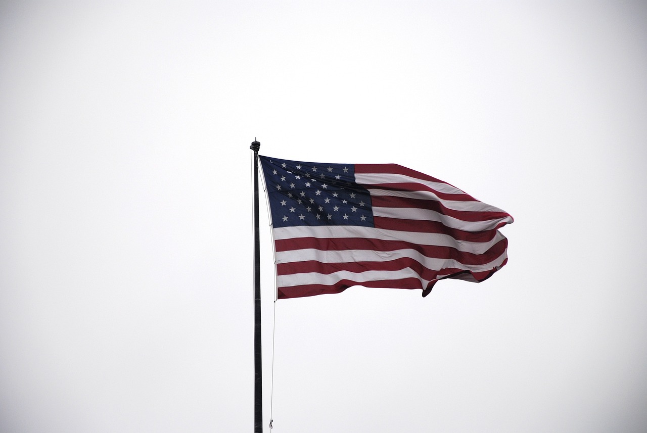 American flag.