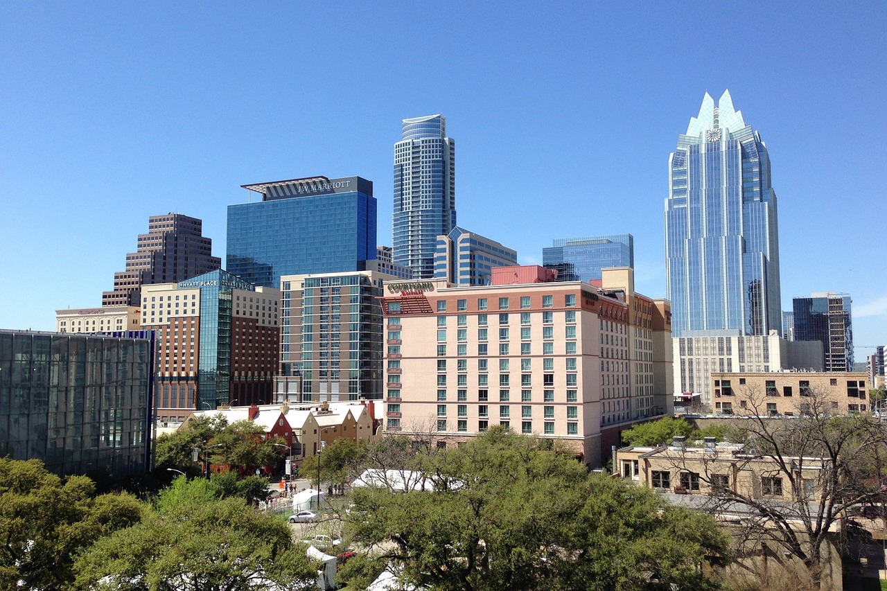 The skyline of Austin, Texas.