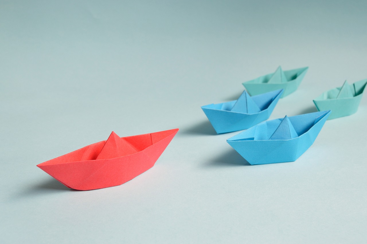 Image showing origami ships.