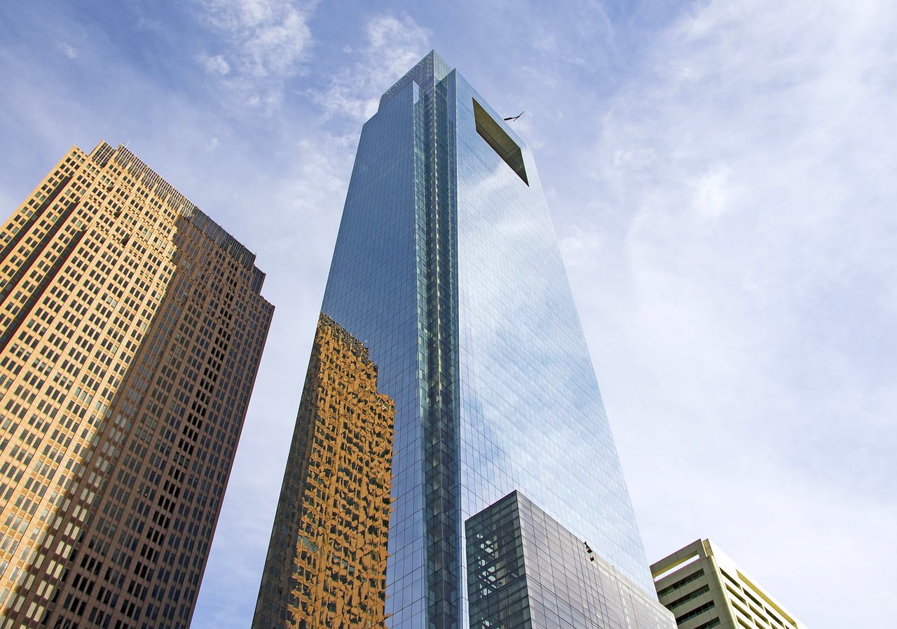 The headquarters for Comcast, as pictured.
