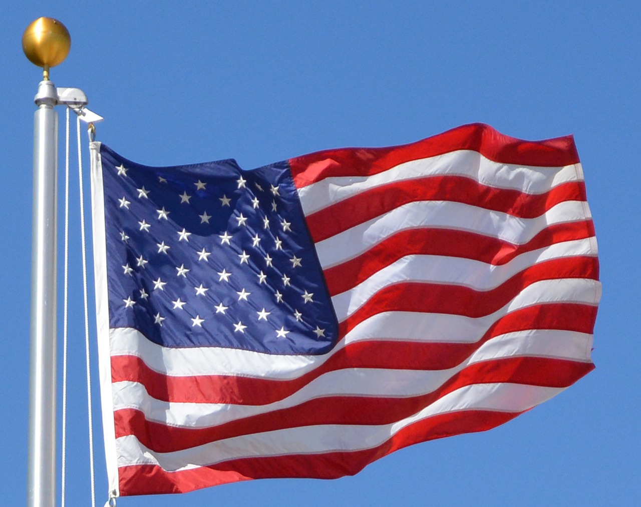 American flag.