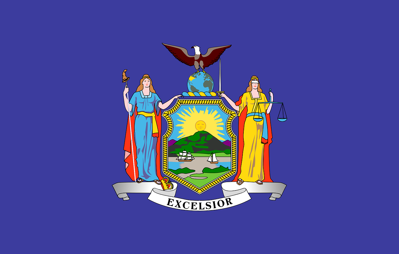 New York state flag.