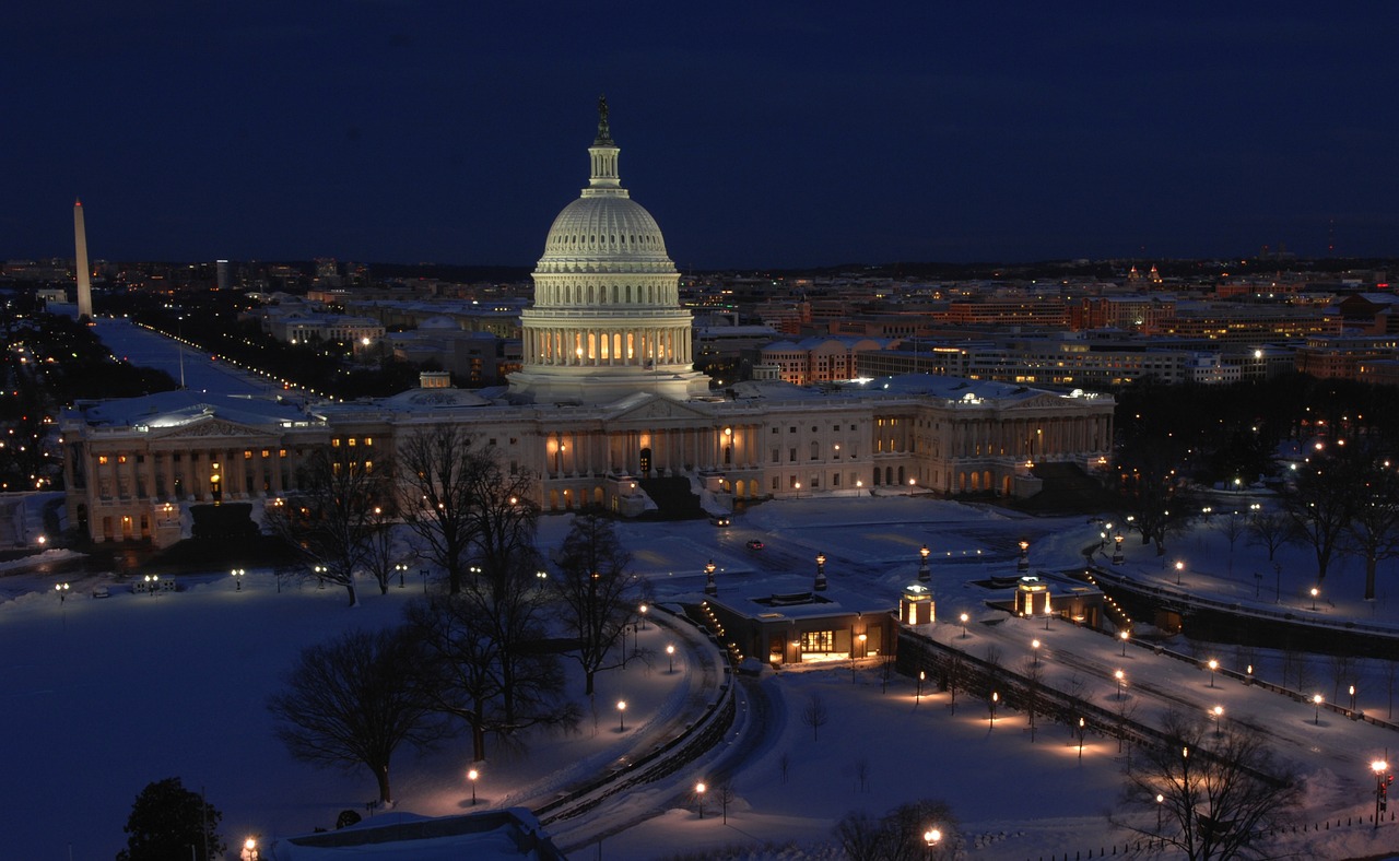 Washington DC in snowfall.