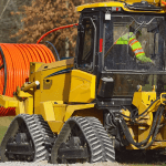 A fiber broadband deployment under construction by Spectrum.