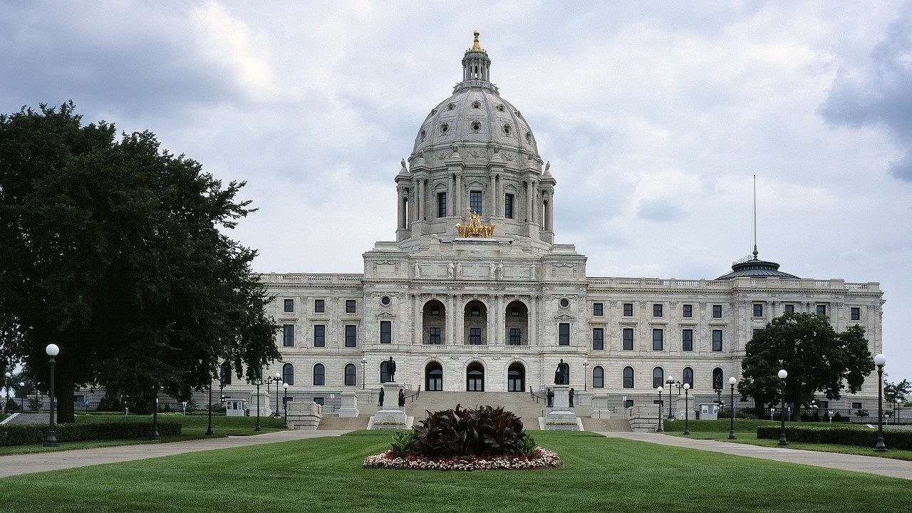 The Minnesota capitol building in St. Paul.