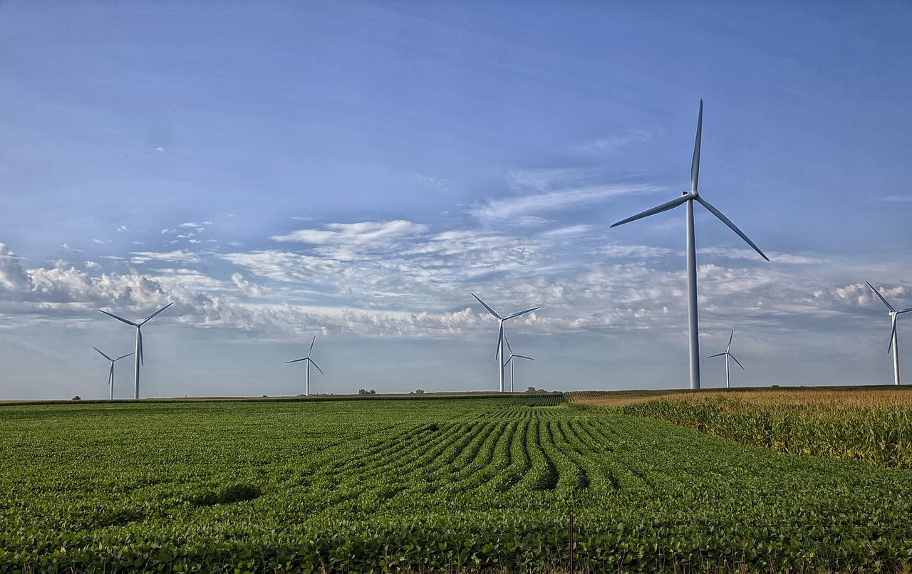 Wind turbines in Missouri.