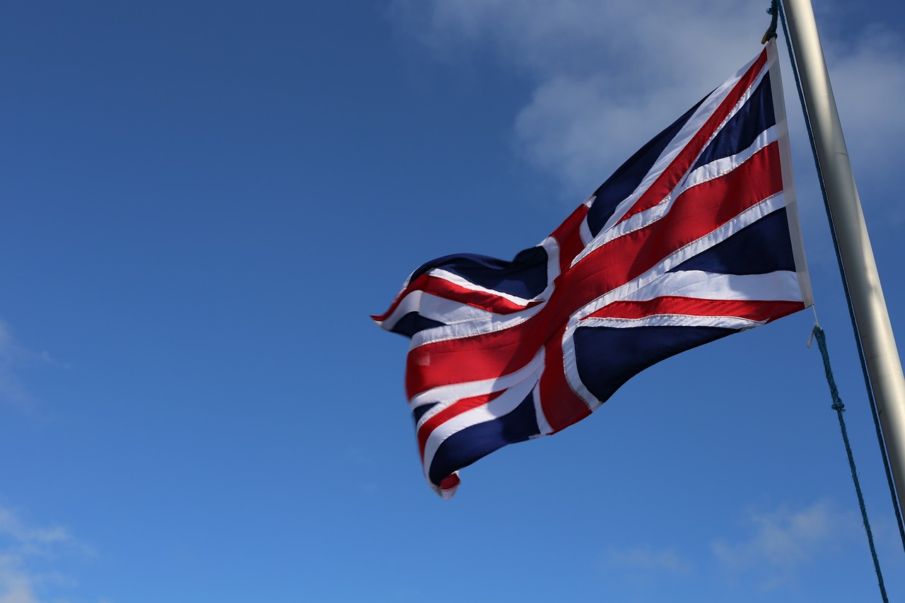 The flag of the United Kingdom.
