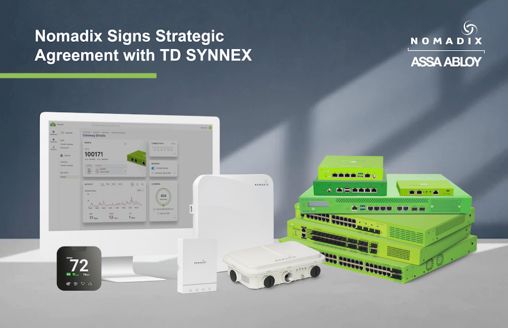 Nomadix signs strategic agreement with TD SYNNEX