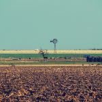 wind pump across pasture