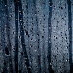 timelapse photo of rain drops