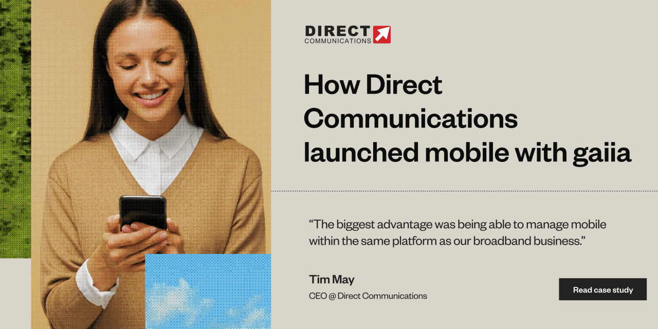 How Direct Communications launched mobile with gaiia