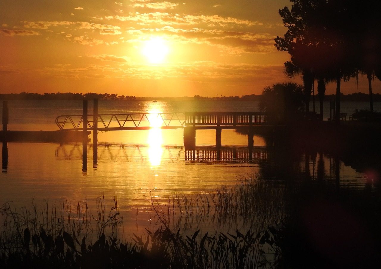 sunset, lake, water, nature, landscape, scenery, mount dora, florida, mount dora, mount dora, mount dora, mount dora, mount dora