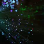 Abstract bokeh lights with fiber optics