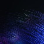 a very long exposure of a star trail