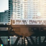timelapse photography of passenger train